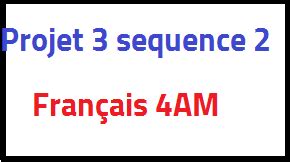 Travaux dirigés Français 3AM deuxième génération.